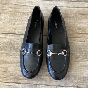 Black loafers